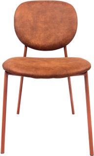 Pisipilt: Saga söögitool, pruun metallraam / pruun kangas