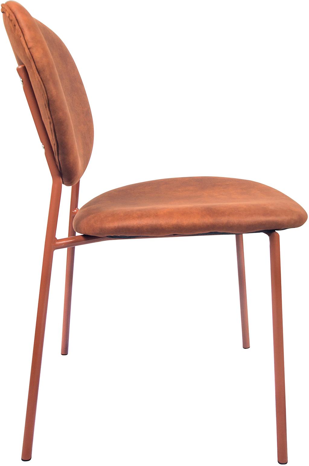 Saga söögitool, pruun metallraam / pruun kangas