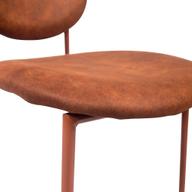 Pisipilt: Saga söögitool, pruun metallraam / pruun kangas