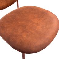 Pisipilt: Saga söögitool, pruun metallraam / pruun kangas