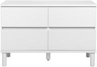 Pisipilt: Sata kummut nr. 13. 92 cm, 4 sahtlit, valge, ümar jalg