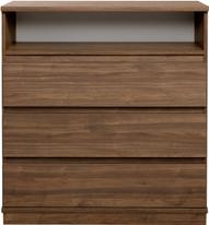 Pisipilt: Sata kummut nr. 27. 92 cm, ava + 3 sahtlit, pruun, sokkel