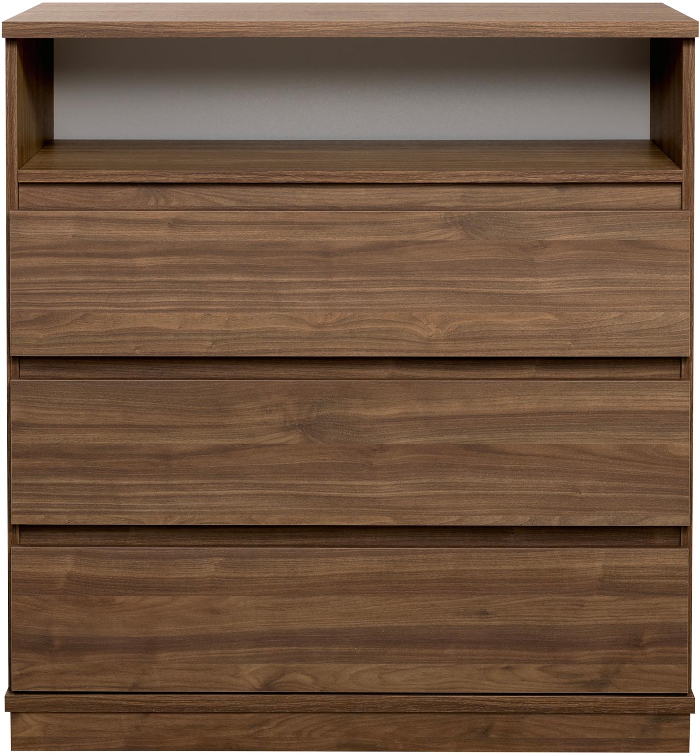 Sata kummut nr. 27. 92 cm, ava + 3 sahtlit, pruun, sokkel