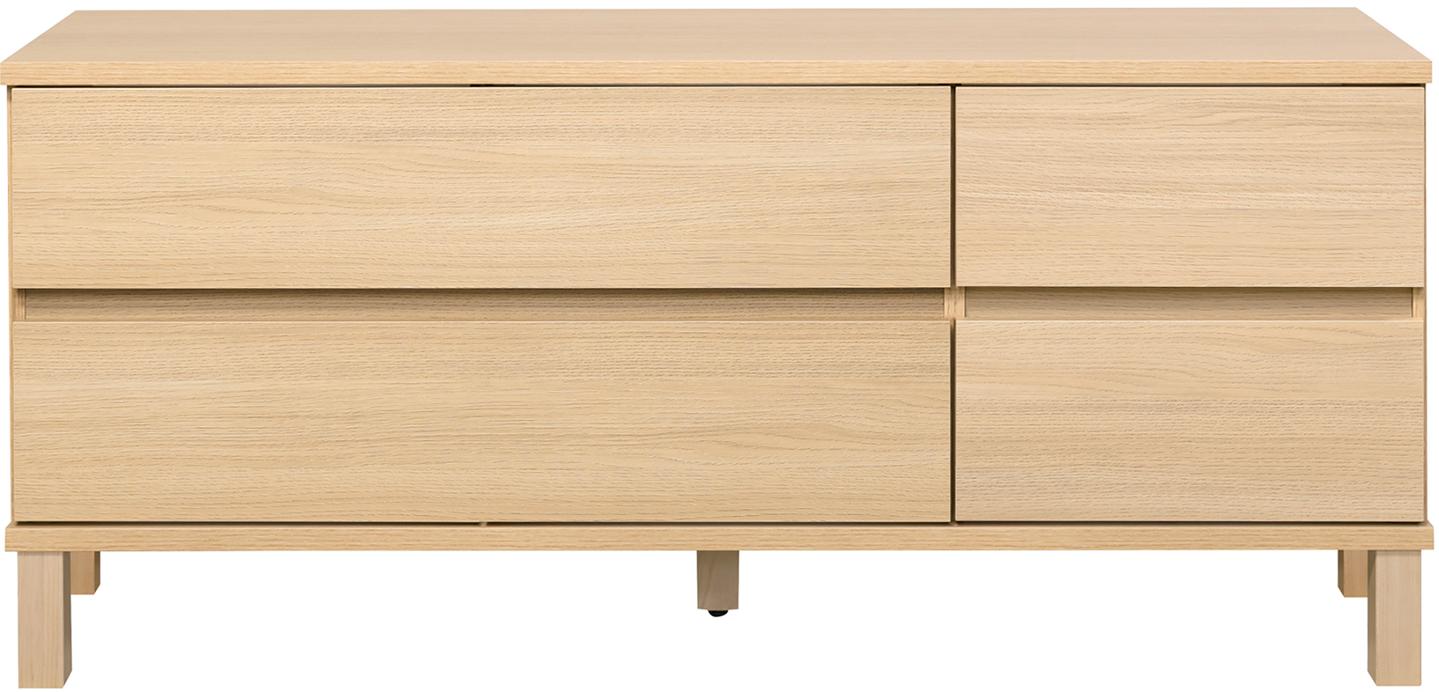 Sata kapp nr. 35. 138 cm, 2 laia sahtlit + 2 sahtlit, hele tamm, kandiline jalg