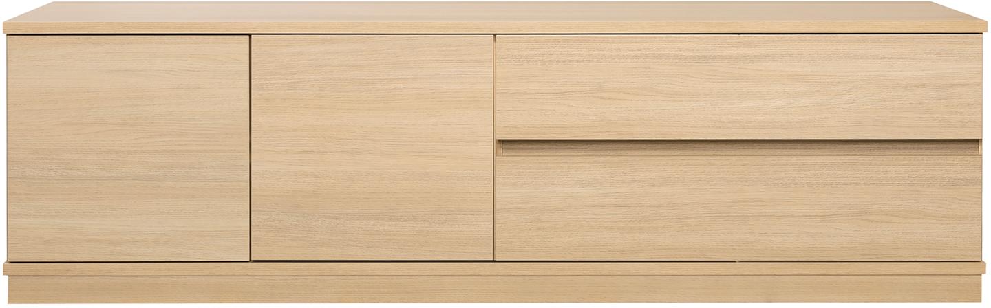 Kapp Sata nr. 45. 183cm 2 ust vasakul + 2 sahtlit hele tamm, sokkel
