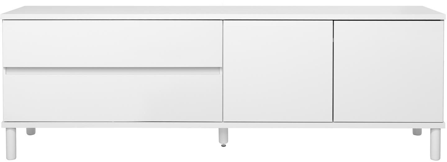 Sata kapp nr. 46. 183 cm, 2 ust paremal + 2 sahtlit, valge, ümar jalg