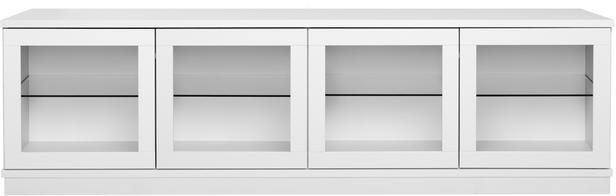 Sata kapp nr. 52. 183 cm, 4 klaasust, valge, sokkel