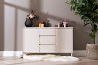 Pisipilt: Sata puhvetkapp nr. 53. 138cm 2 ust + 3 sahtlit greige, ümar jalg