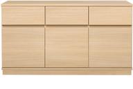 Pisipilt: Sata puhvetkapp nr. 59. 138cm 3 ust + 3 sahtlit hele tamm, sokkel