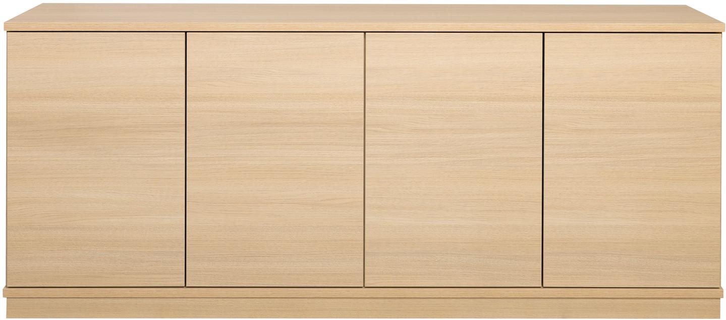 Sata lai puhvetkapp nr. 84. 183cm 4 ust  hele tamm, sokkel