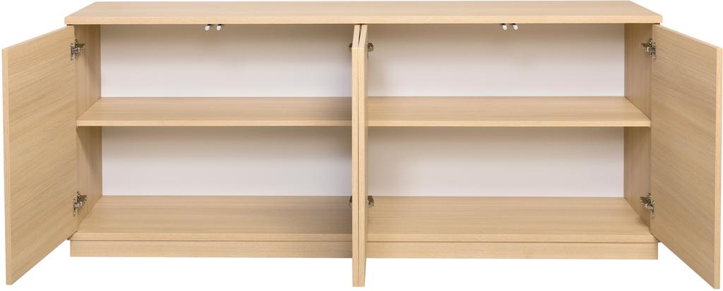 Sata lai puhvetkapp nr. 84. 183cm 4 ust  hele tamm, sokkel