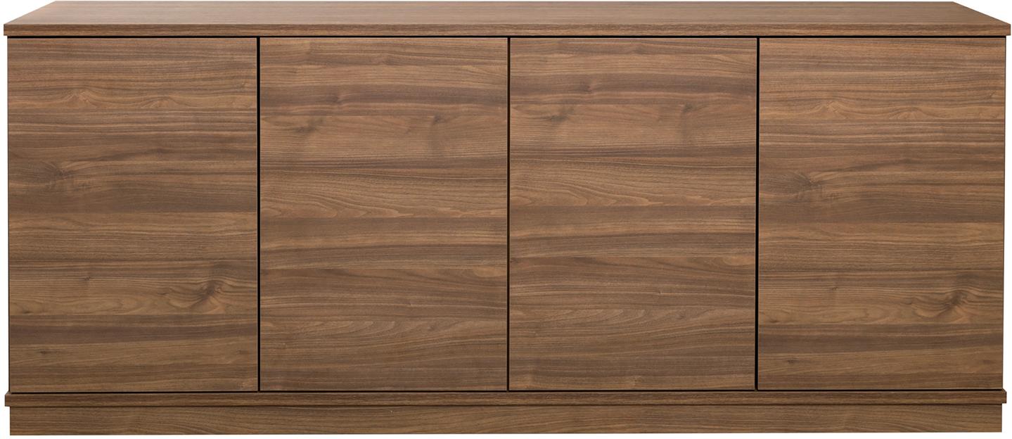 Sata lai puhvetkapp nr. 84. 183cm 4 ust  pruun, sokkel