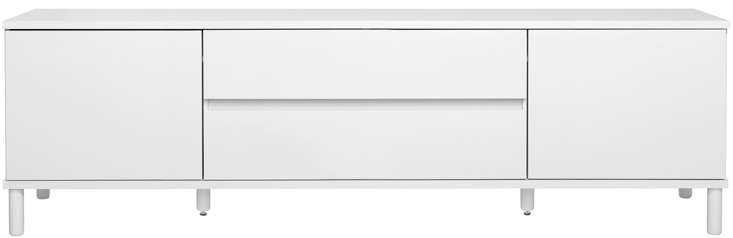 Sata kapp nr. 89. 200 cm, 2 ust  + 2 sahtlit, valge, ümar jalg