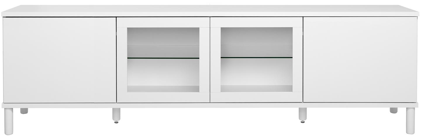 Sata kapp nr. 90. 200 cm, 2 ust  + 2 klaasust, valge, ümar jalg