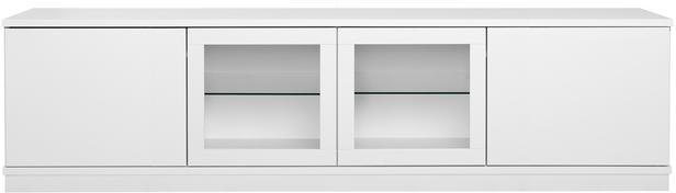 Sata kapp nr. 90. 200 cm, 2 ust  + 2 klaasust, valge, sokkel