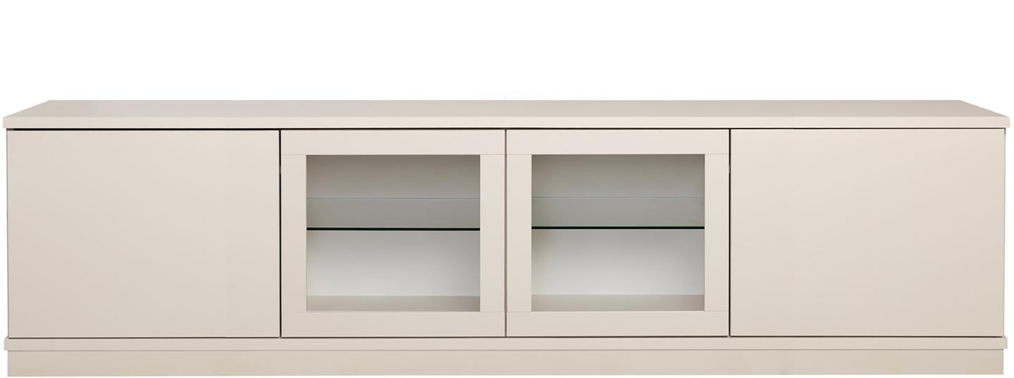 Sata kapp nr. 90. 200 cm, 2 ust  + 2 klaasust, greige, sokkel