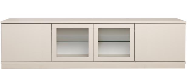 Sata kapp nr. 90. 200 cm, 2 ust  + 2 klaasust, greige, sokkel