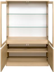 Pisipilt: Sata madal vitriin nr. 95. 92cm 2 ust hele tamm, sokkel
