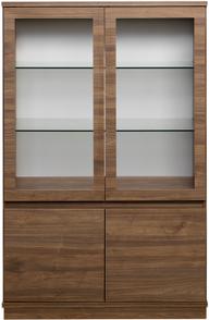 Pisipilt: Sata madal vitriin nr. 95. 92cm 2 ust pruun, sokkel