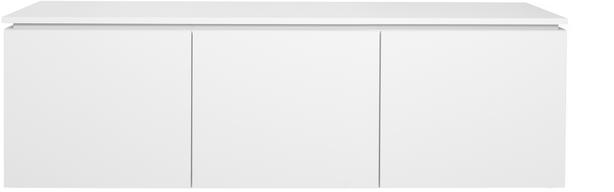 Lakeus kapp nr. 1. 148 cm topeltkaanega valge, seinale kinnitatav