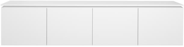 Lakeus kapp nr. 2. 197 cm kapp nr. 2. topeltkaanega valge, seinale kinnitatav