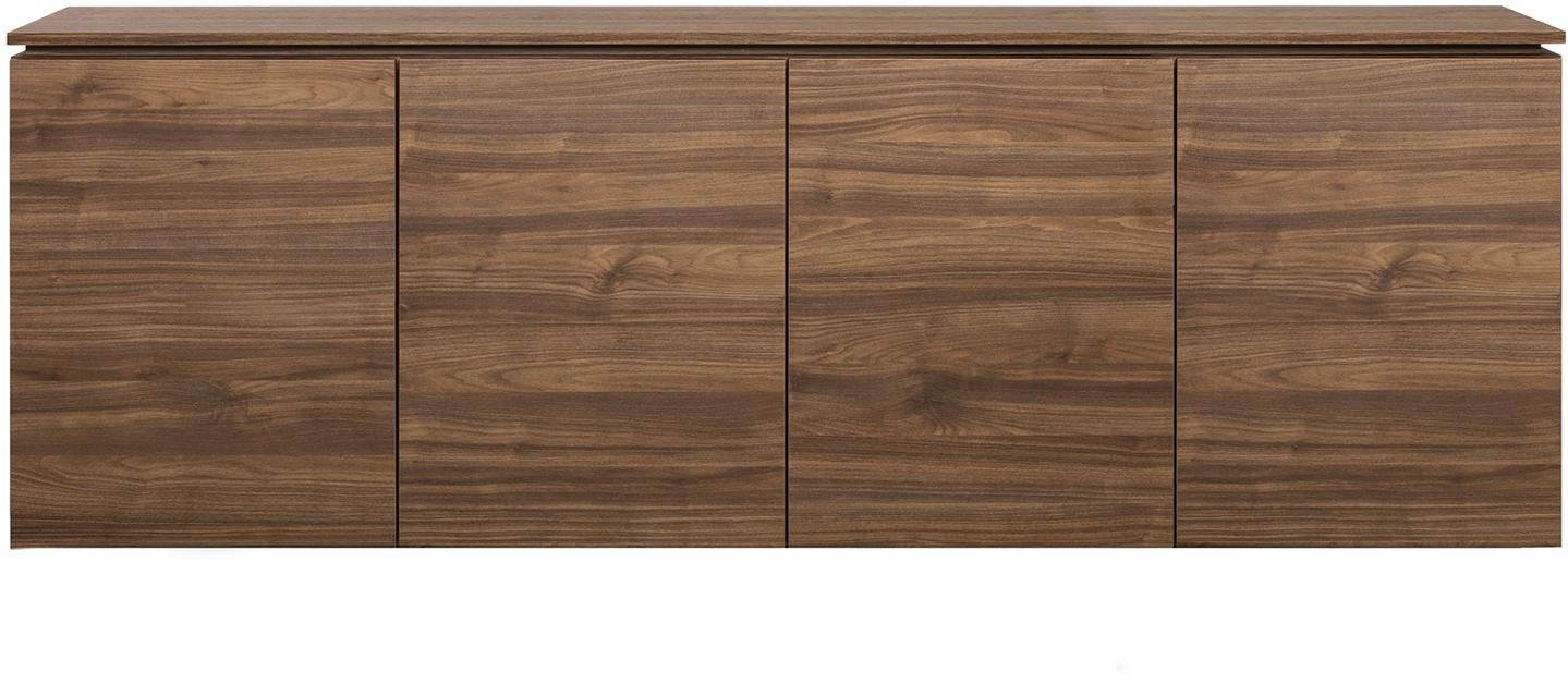 Lakeus puhvetkapp nr. 4. 197 cm topeltkaanega pruun, seinale kinnitatav