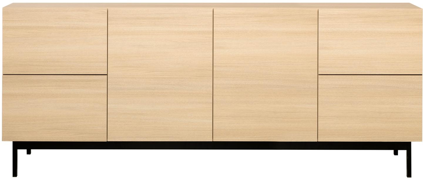 Lakeus puhvetkapp nr. 6. 197 cm hele tamm, metallist sokkeljalg