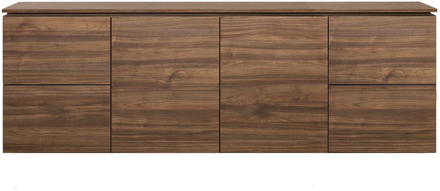 Lakeus puhvetkapp nr. 6. 197 cm topeltkaanega pruun, seinale kinnitatav