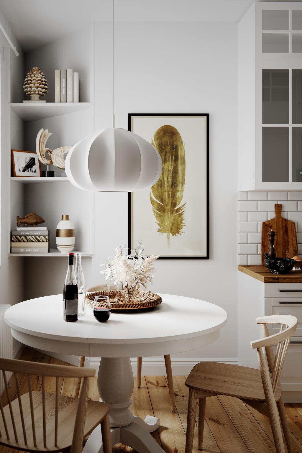 Ebba ripplamp 50cm valge