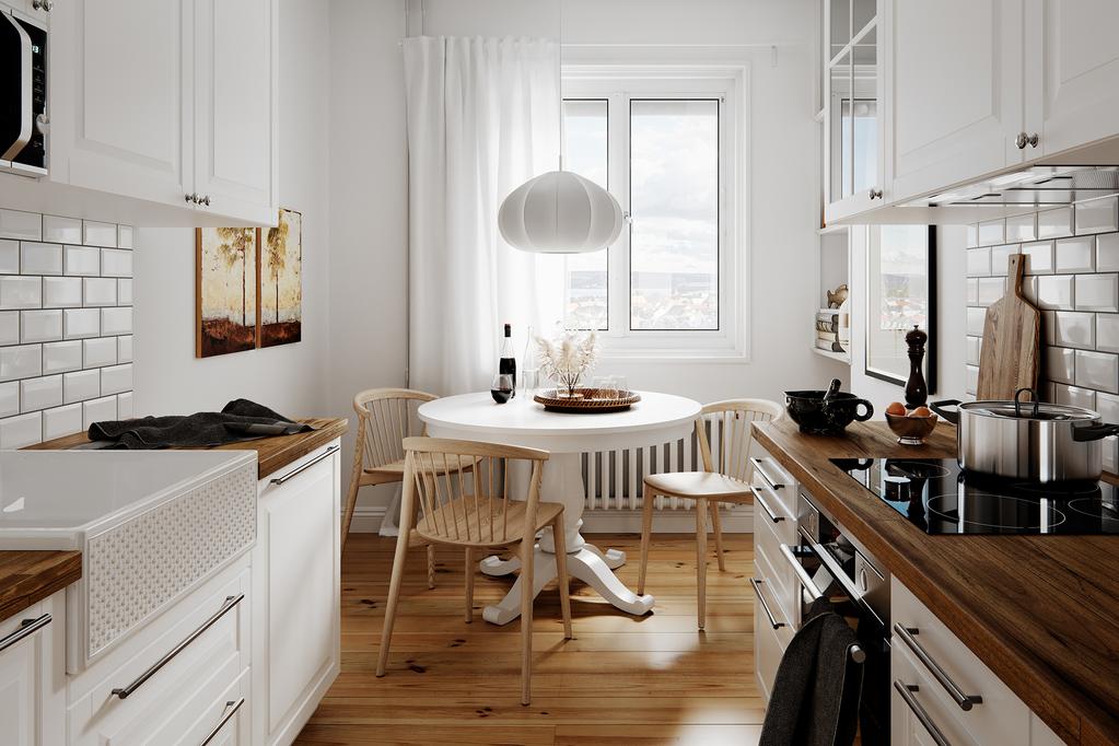 Ebba ripplamp 50cm valge