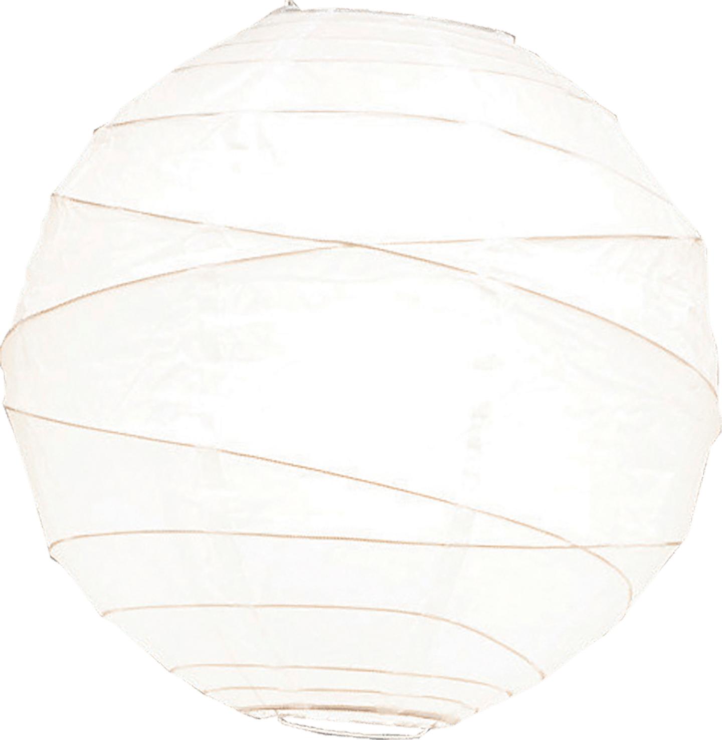 Sessak riisipaberist lambikuppel 40 cm valge