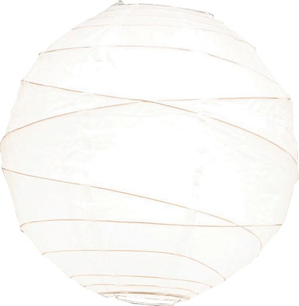 Sessak riisipaberist lambikuppel 40 cm valge