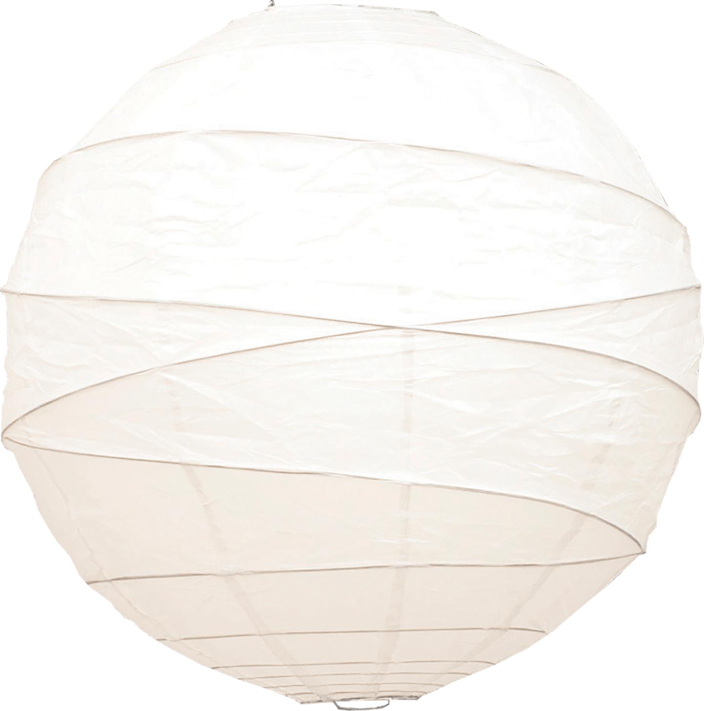 Sessak riisipaberist lambikuppel 50 cm valge