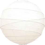 Pisipilt: Sessak riisipaberist lambikuppel 50 cm valge