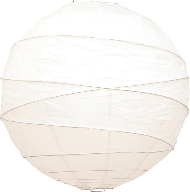 Sessak riisipaberist lambikuppel 50 cm valge