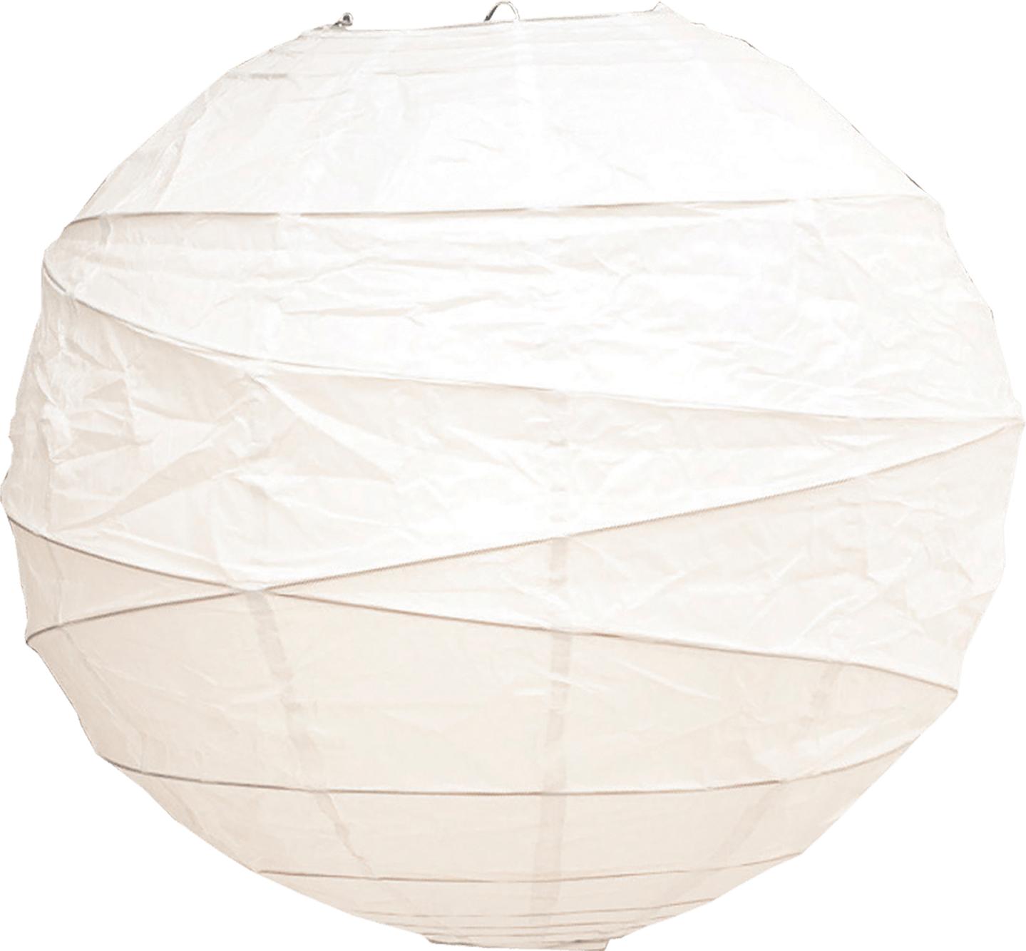 Sessak riisipaberist lambikuppel 60 cm valge