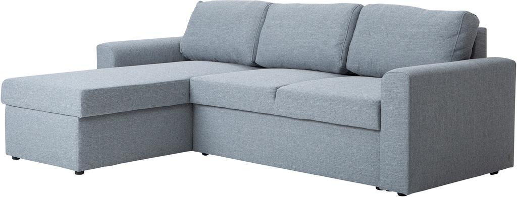 Ingrid 3-kohaline diivanvoodi, helehall (ei sis. pesukasti)