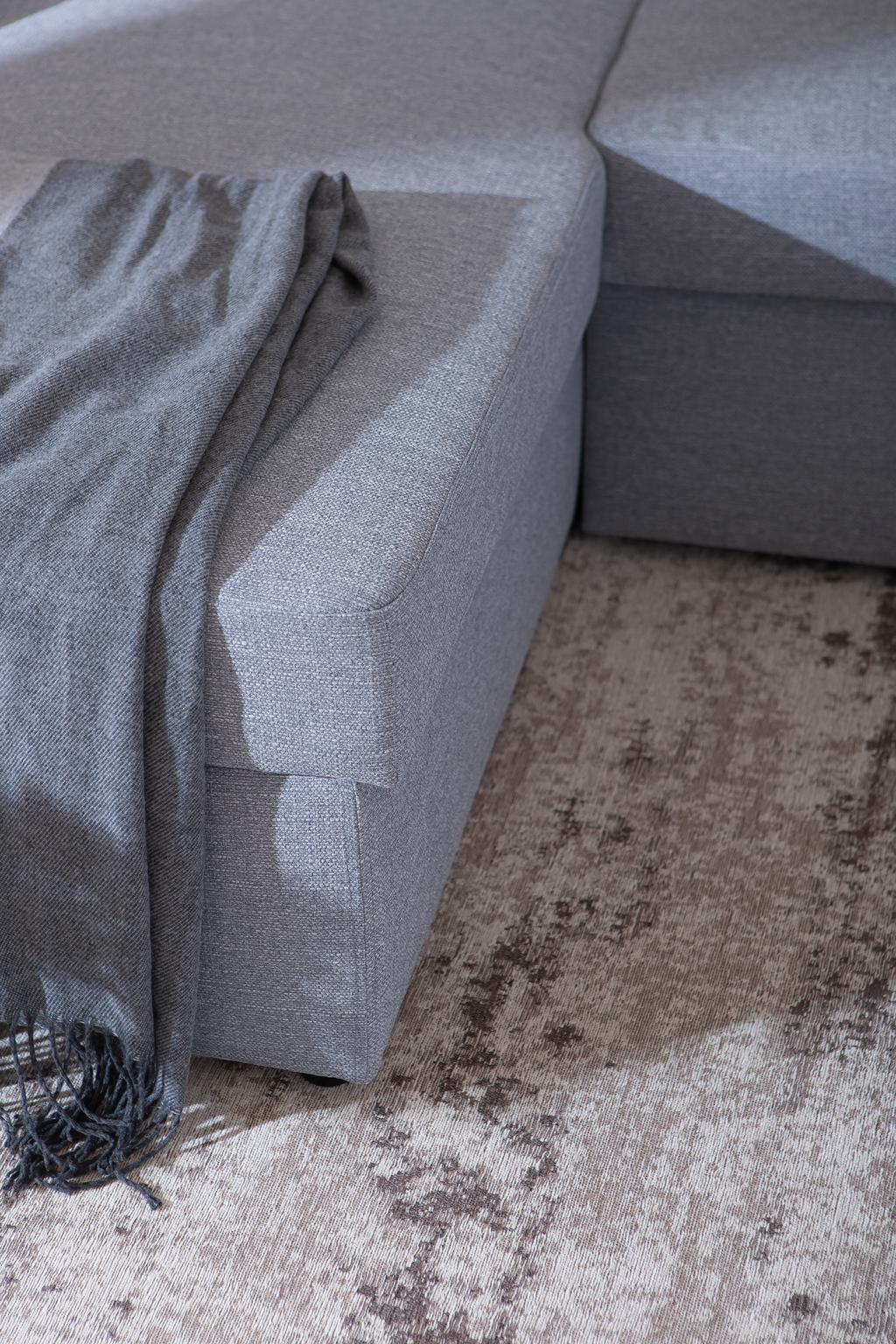 Ingrid 3-kohaline diivanvoodi, helehall (ei sis. pesukasti)