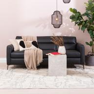 Pisipilt: Carino 3-kohaline diivan, must nahk