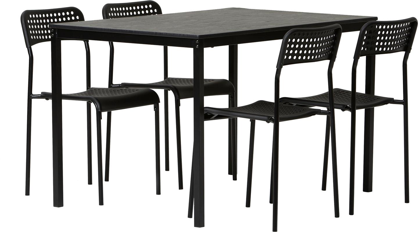 Madde söögilauakomplekt neljale, 120x80 cm