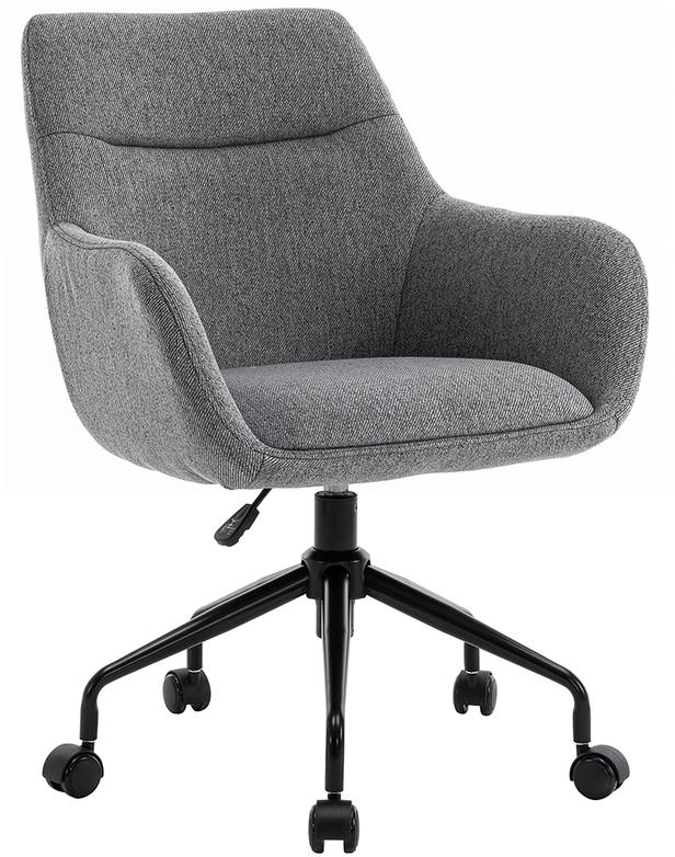 Söögitool North Collection Everly käetugedega, hall (Spider-jalg pöörlev)