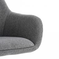 Pisipilt: North Collection Everly söögitool käetugedega, hall (Spider-jalg pöörlev)