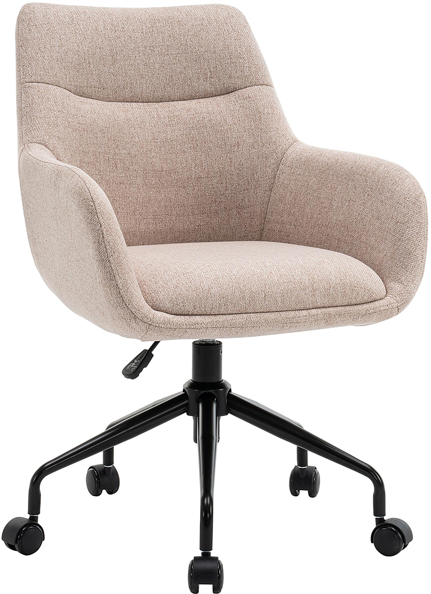 North Collection Everly söögitool käetugedega, liiv (Spider-jalg pöörlev)