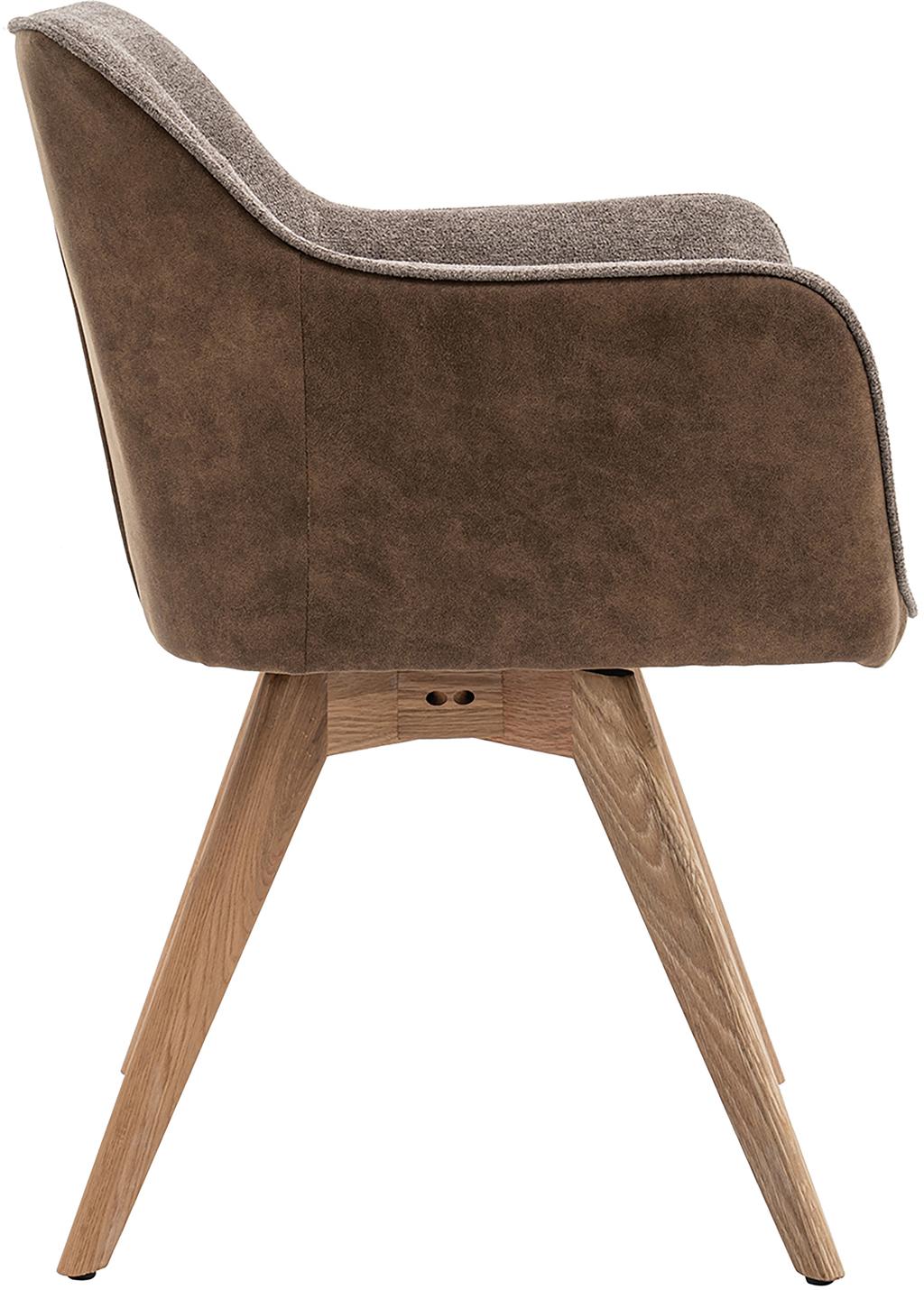 North Collection Patti söögitool, hall (Spider-jalg natural tamm)