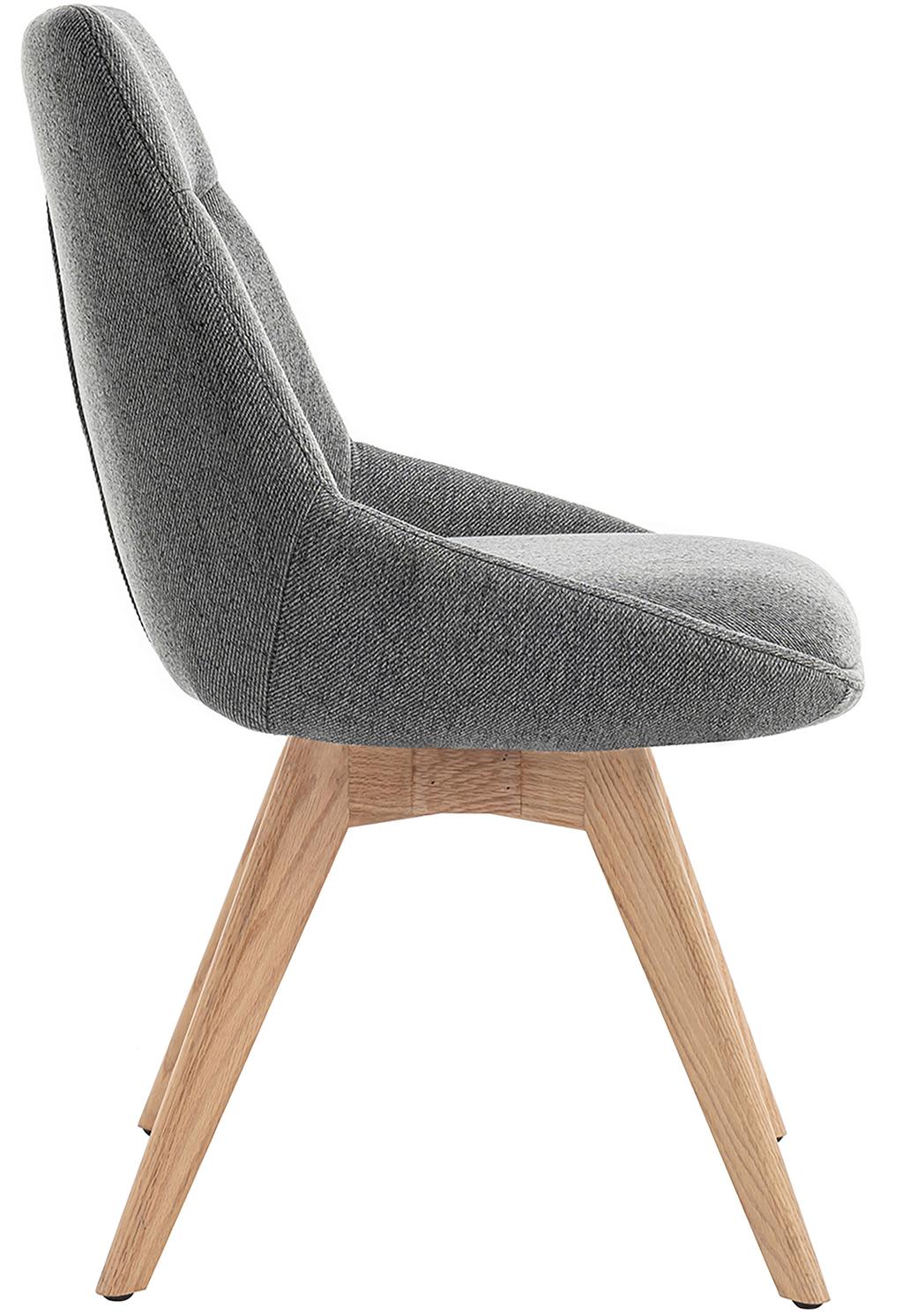 North Collection Everly söögitool, hall (Spider-jalg natural tamm)