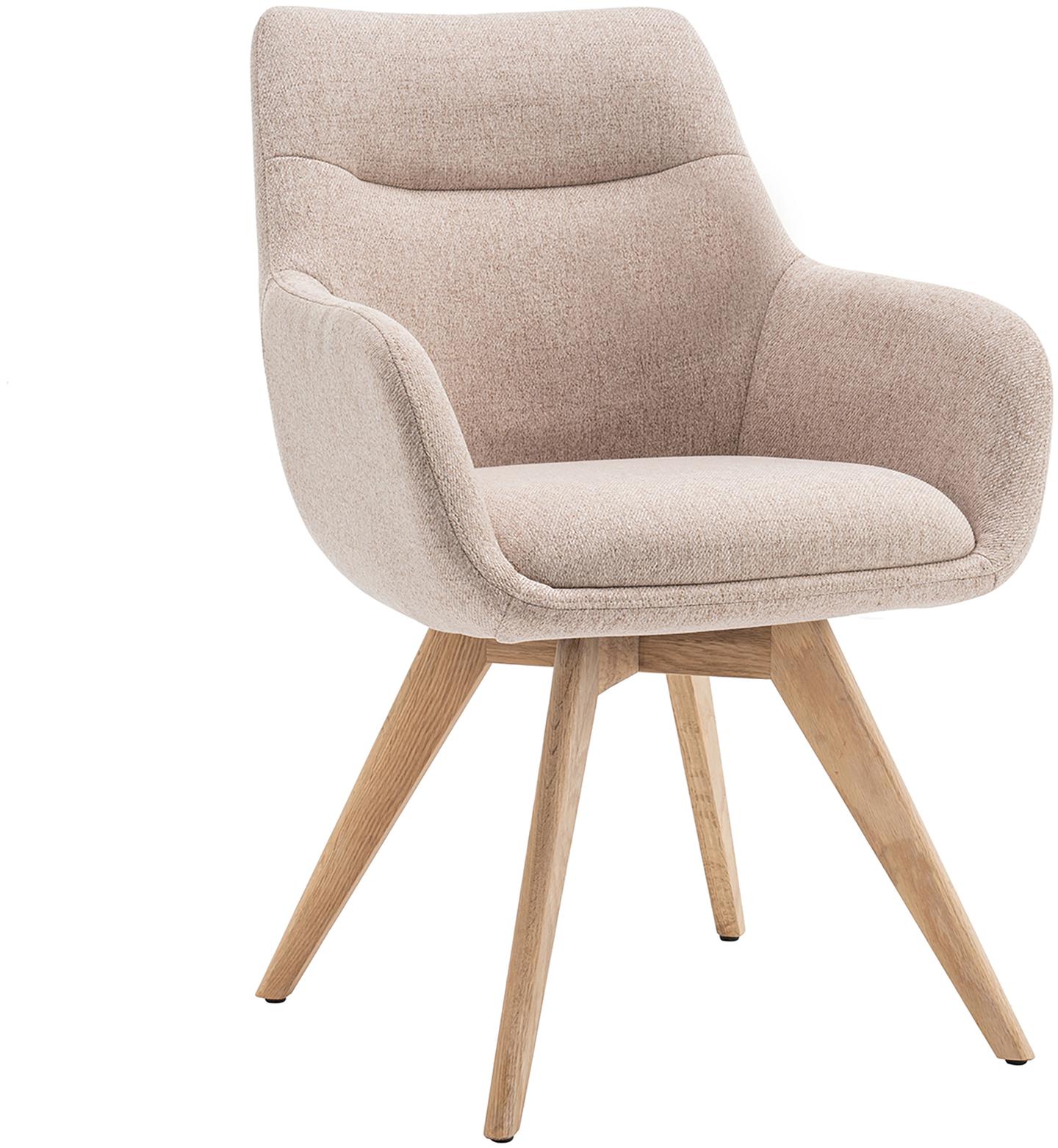 North Collection Everly söögitool käetugedega, liiv (Spider-jalg natural tamm)