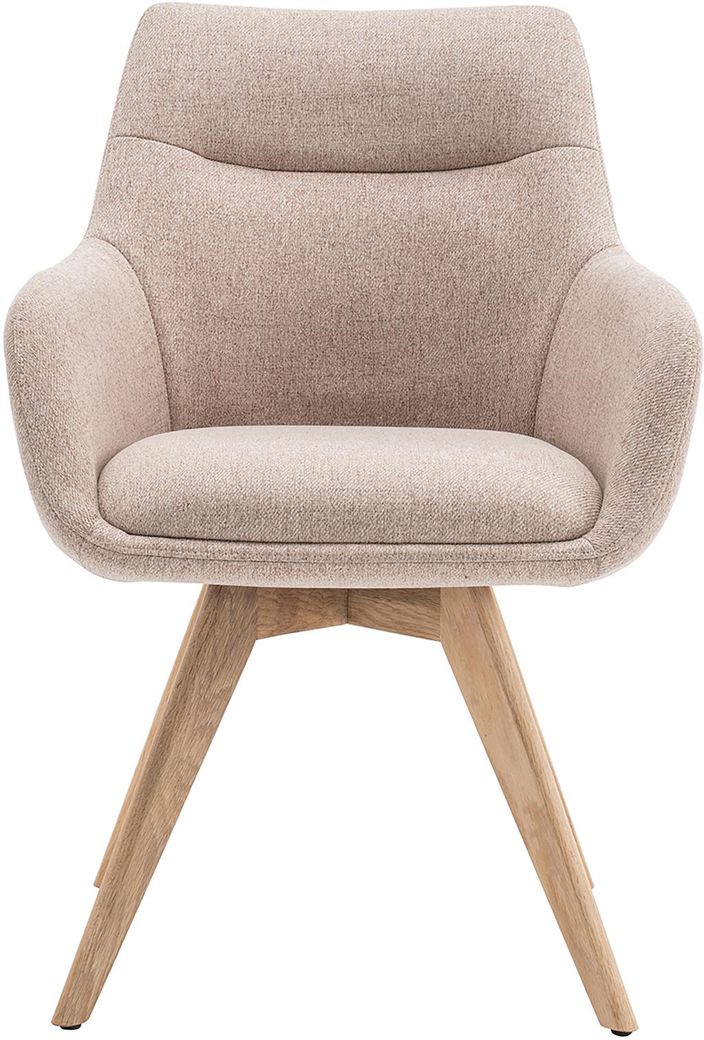 North Collection Everly söögitool käetugedega, liiv (Spider-jalg natural tamm)