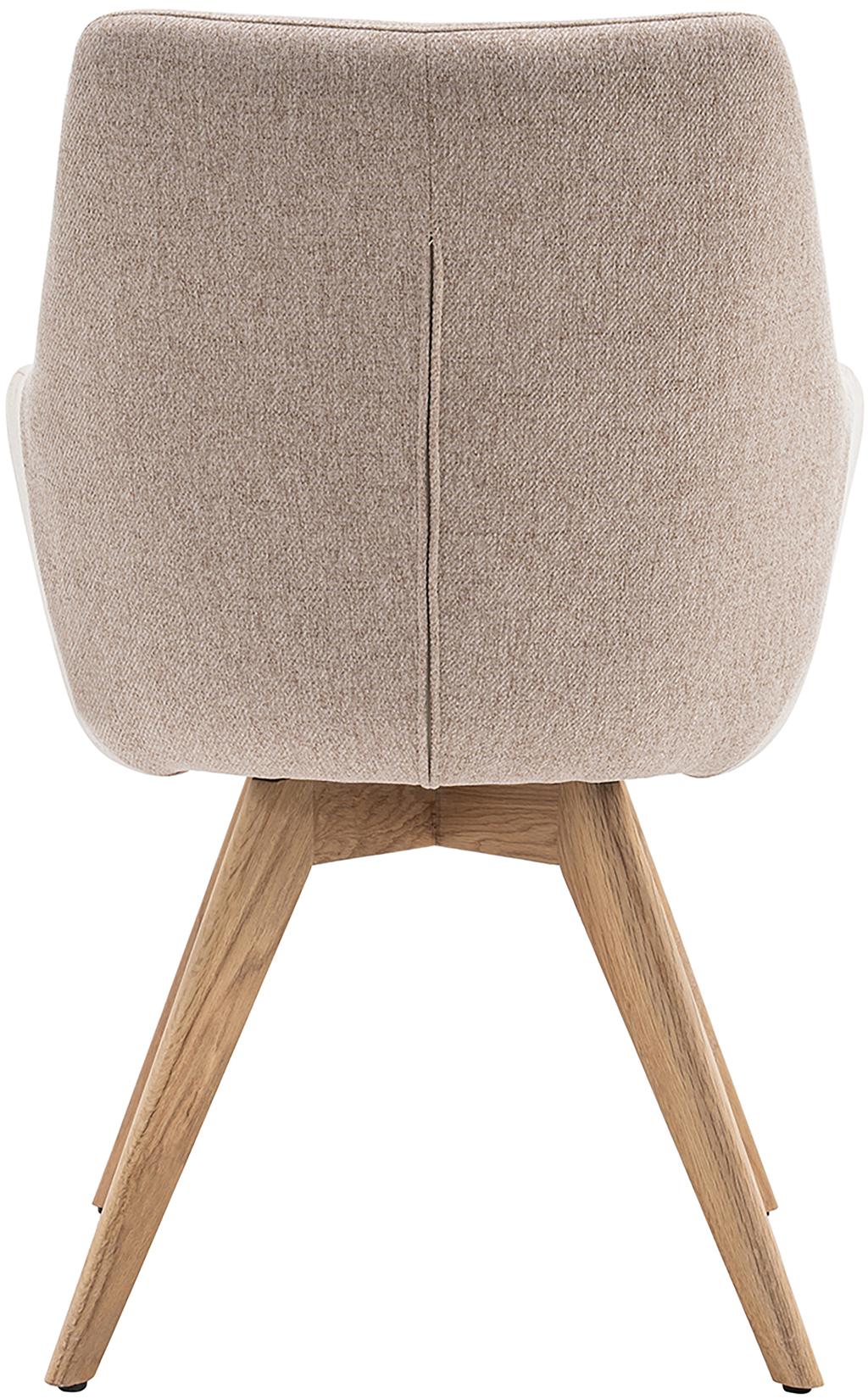 North Collection Everly söögitool käetugedega, liiv (Spider-jalg natural tamm)