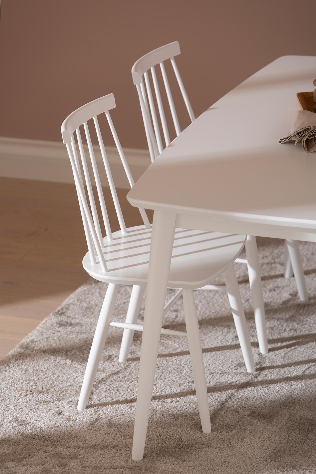 Reino söögilauakomplekt 170x95 kuuele, valge