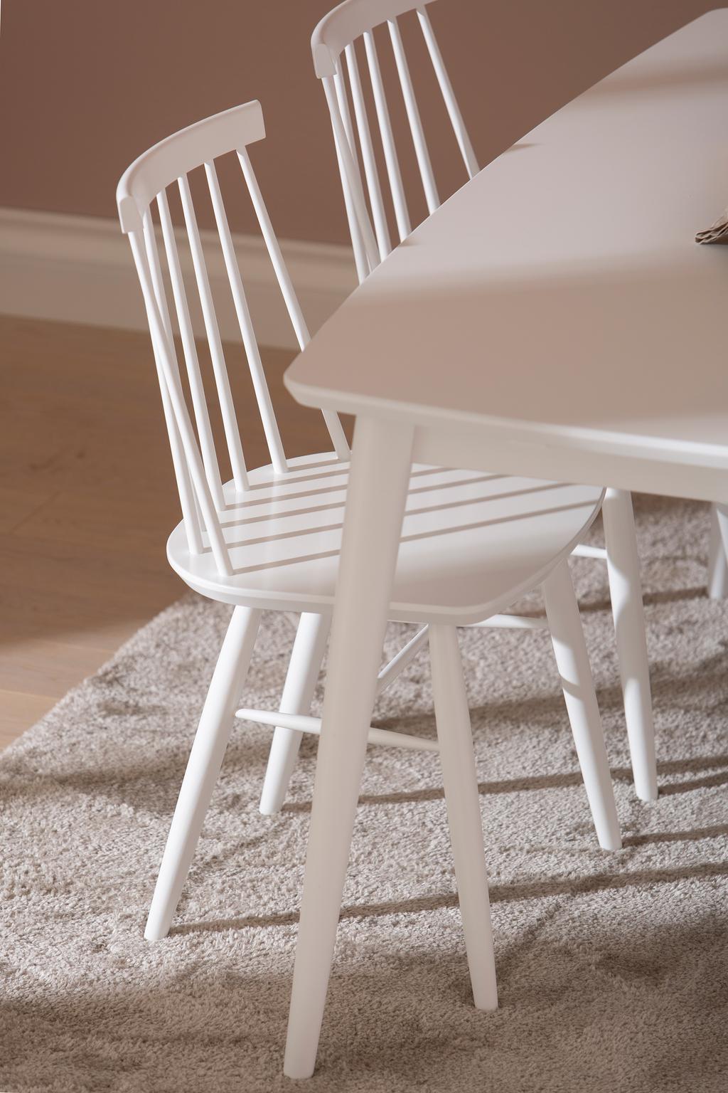 Reino söögilauakomplekt 140x90 neljale, valge